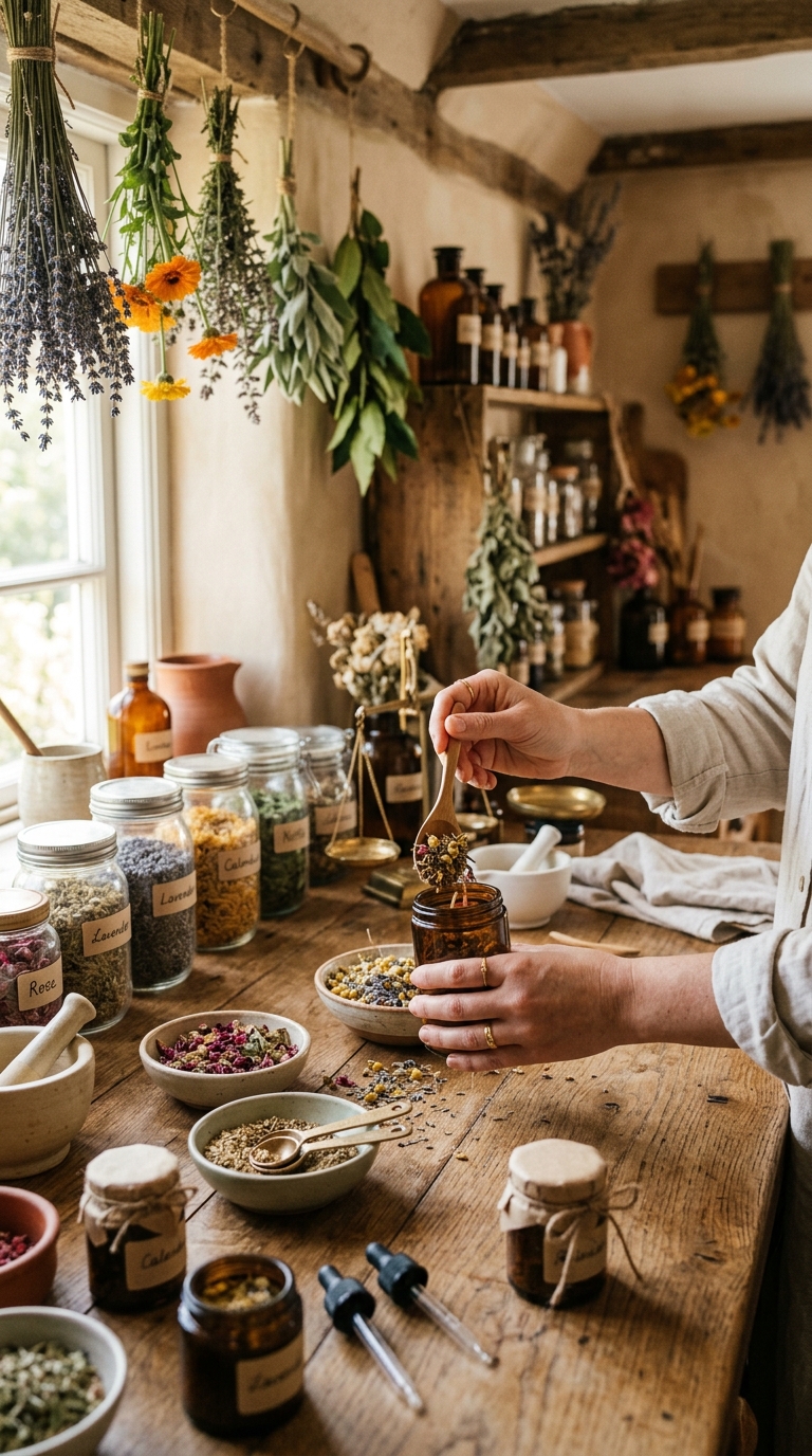 Holding tea